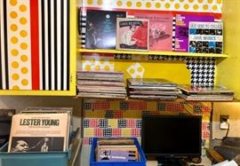 Albums of many genres, eras and sizes.  Jazz albums for collectors!