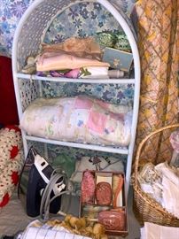 Baby crib quilt, baby shoes and nursery set.