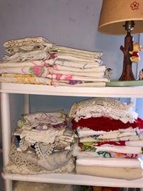 Vintage embroidered pillowcases.