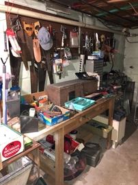 Workbench in the basement.