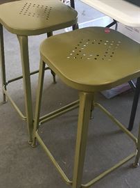 Painted metal stools