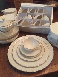 Lenox Weatherly china, 12 place settings and serving pieces