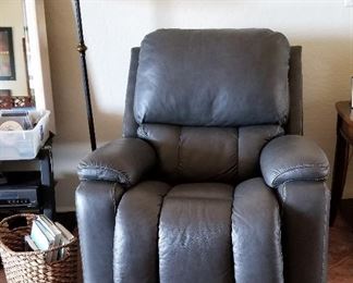 Electric matching La-z-boy chair like new. Soft, soft leather!