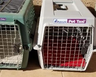 Pet carriers for sale.