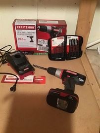 Craftsman rechargeable drill and drill Bit Set https://ctbids.com/#!/description/share/143287 
