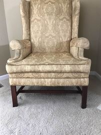 Hickory Wingback upholstered chair https://ctbids.com/#!/description/share/143333