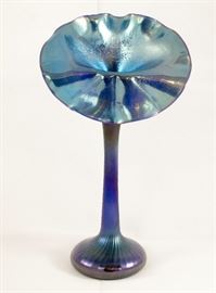 Louis Comfort Tiffany glass signed 