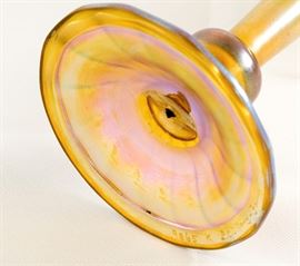 Louis Comfort Tiffany glass signed 