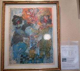 Theo Tobiasse. Lithograph.