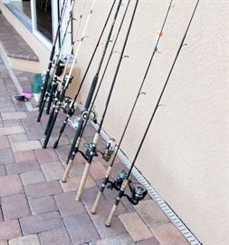 Fishing equipment rods and reels. Penn and Saint Croix Rod.