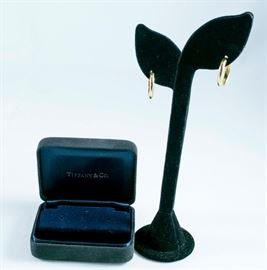 Tiffany & Co Gold earrings.