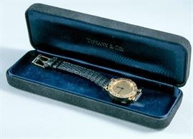 Gold Tiffany & Co Atlas women's watch.