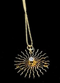 14K yellow gold necklace.