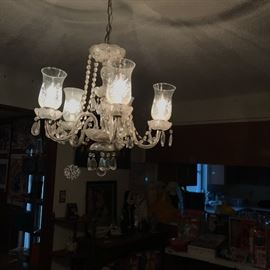Vintage crystal chandelier 
