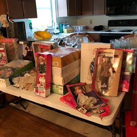 Collector Barbies, boxed 