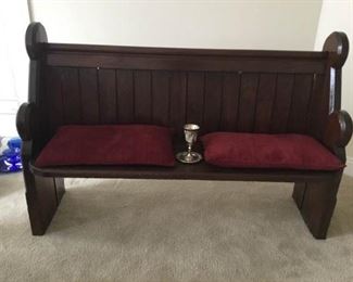 Antique House of Worship Bench and Chalice