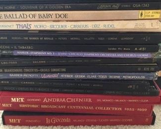 16 Assorted Opera and Symphony Record Collection  Minotti, Rossini, Strauss
