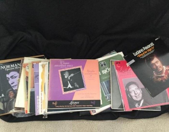 35 Assorted Opera and Symphony Records  Pavarotti, Idyll, Wagner