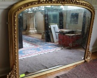 Vintage giltwood carved mirror