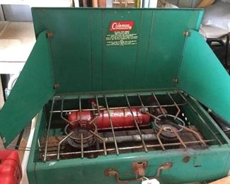 Coleman camp stove with tank