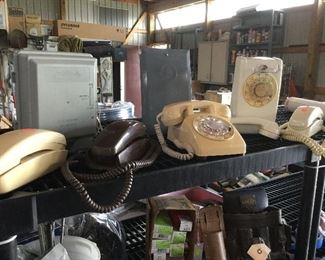 Vintage telephones. Bell System. Western Electric. ITT. Conair. ATT.