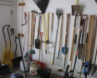TONS of yard tools, all clean and ready to be put into serivce! 