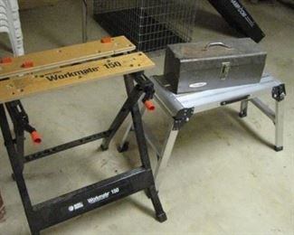 Workmate bench, toolbox and step stool / ladder