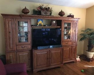 Beautiful Oak entertainment center