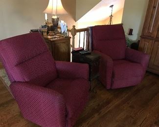 Lazy Boy heated, massage recliners like new!