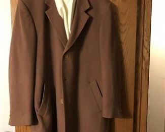 Men's Cashmere coat and scarf