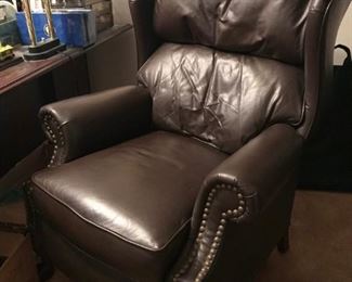 Brown Leather Recliner