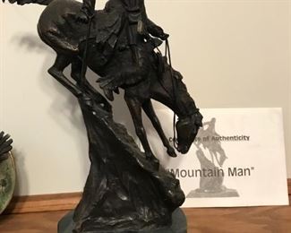 Mountain Man Bronze by Fredrick Remington