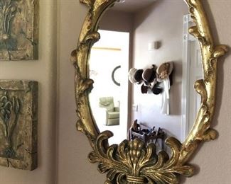Antique gilded mirror 