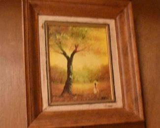 Small Framed Oil Painting