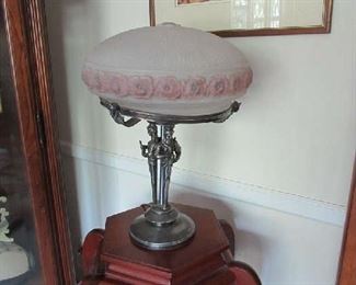 Table and Puffy Lamp  
