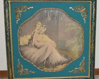 Framed Icart 1920s, in Correct Time Period Frame
