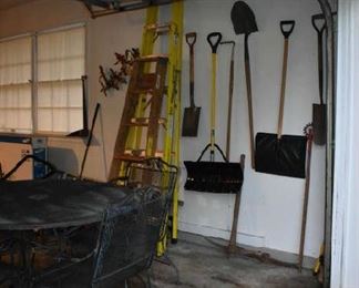 Lawn Tools and Ladder