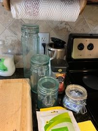 Glass jars and containers 