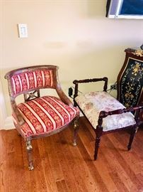 WOODEN FRENCH STYLE SIDE CHAIR-2 AVAILABLE 