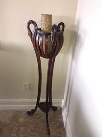 WOODEN PLANT STAND / CANDLE HOLDER