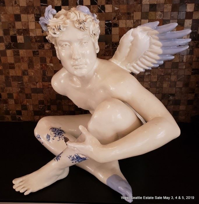 Christyl Boger porcelain sculpture 'Cupid'