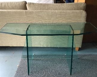 Glass sofa or entry table 