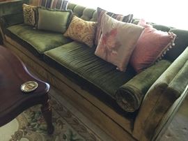 Velvety sofa, mint condition!