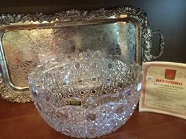 Hand carved and signed Rexxford bowl. HEAVY.