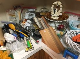 Utencils and knives.