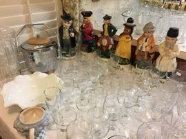 Cool decanters, more glasses.