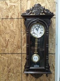  Key Wind Wooden Wall Pendulum Clock https://ctbids.com/#!/description/share/143783