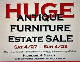 Antique Furniture, new ladies clothing with tags still on