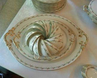 Limoges dish set in the Dining Room