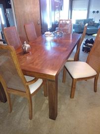 Drexel Heritage pecan wood dining table